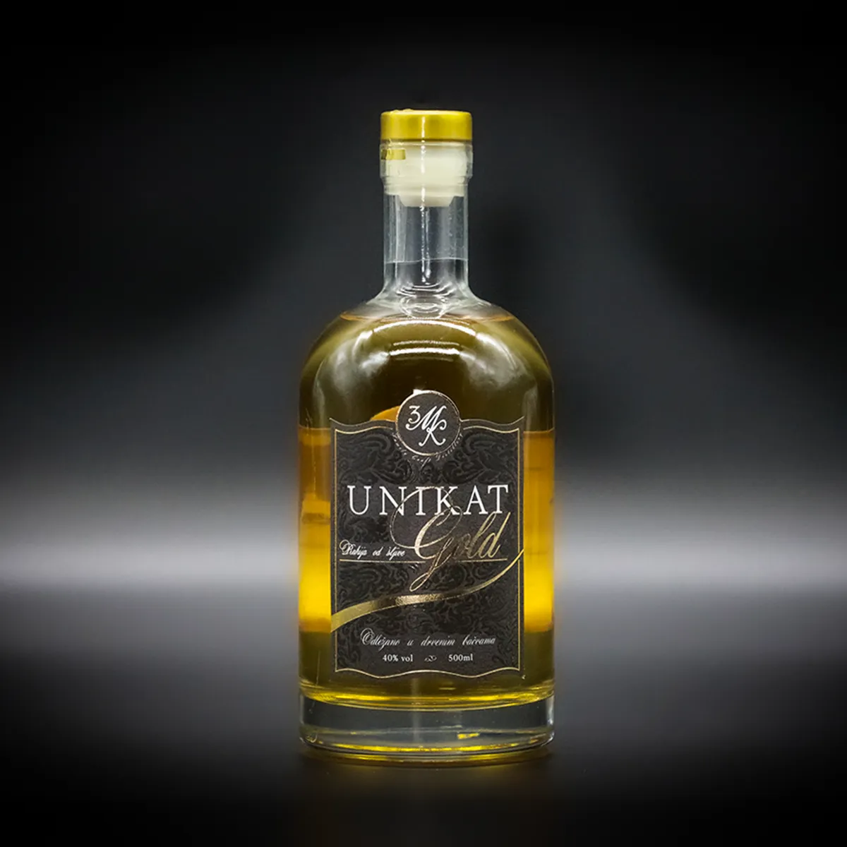 UNIKAT_Šljivovica-GOLD-500ml frukta des Unikat rakija Gold