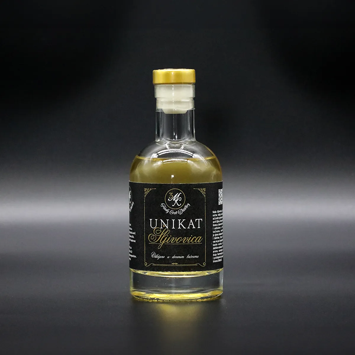 Unikat_sljivovica_200ml frukta des Unikat rakija Gold